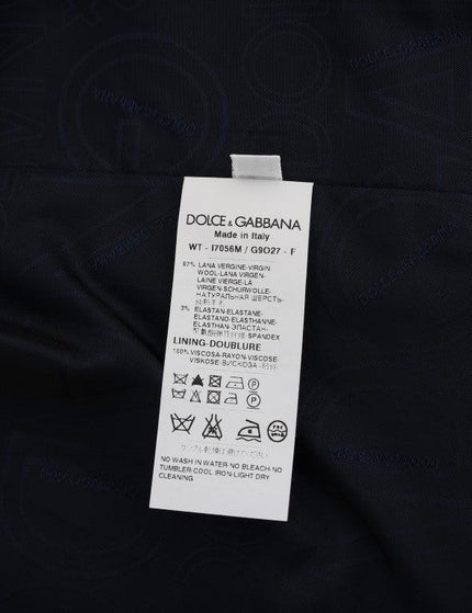 Dolce & Gabbana Blue STAFF Wool Stretch Vest - Ellie Belle
