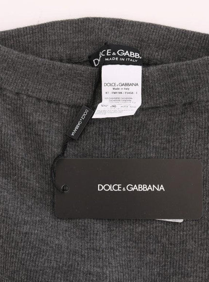 Dolce & Gabbana Gray Cashmere Stretch Tights - Ellie Belle