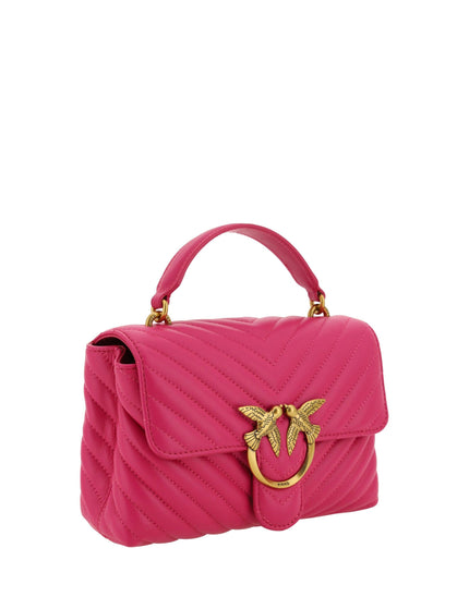 PINKO Pink Calf Leather Love Lady Mini Handbag - Ellie Belle