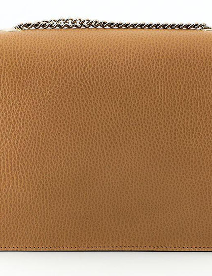 Gucci Beige Calf Leather Dollar Shoulder Bag - Ellie Belle
