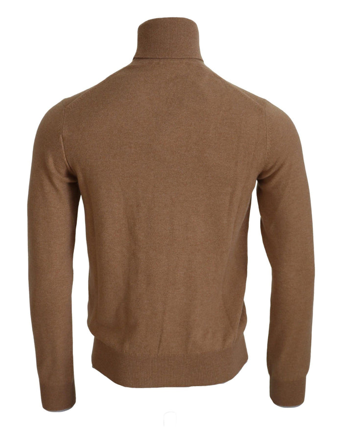 Dolce & Gabbana Beige Cashmere Turtleneck Pullover Sweater - Ellie Belle