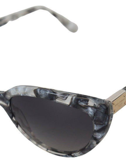 Dolce & Gabbana Gray DG4194 Acetate Logo Plaque Cat Eye Lens Sunglasses - Ellie Belle