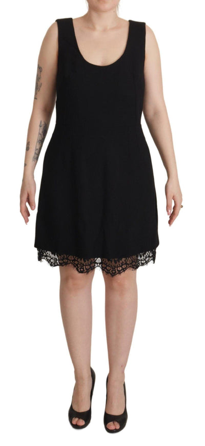 Dolce & Gabbana Black Lace Sheath A-line Mini SARTORIA Dress - Ellie Belle