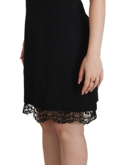 Dolce & Gabbana Black Lace Sheath A-line Mini SARTORIA Dress - Ellie Belle