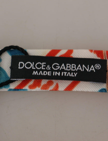 Dolce & Gabbana Multicolor Majolica Print Adjustable Papillon Bow Tie - Ellie Belle