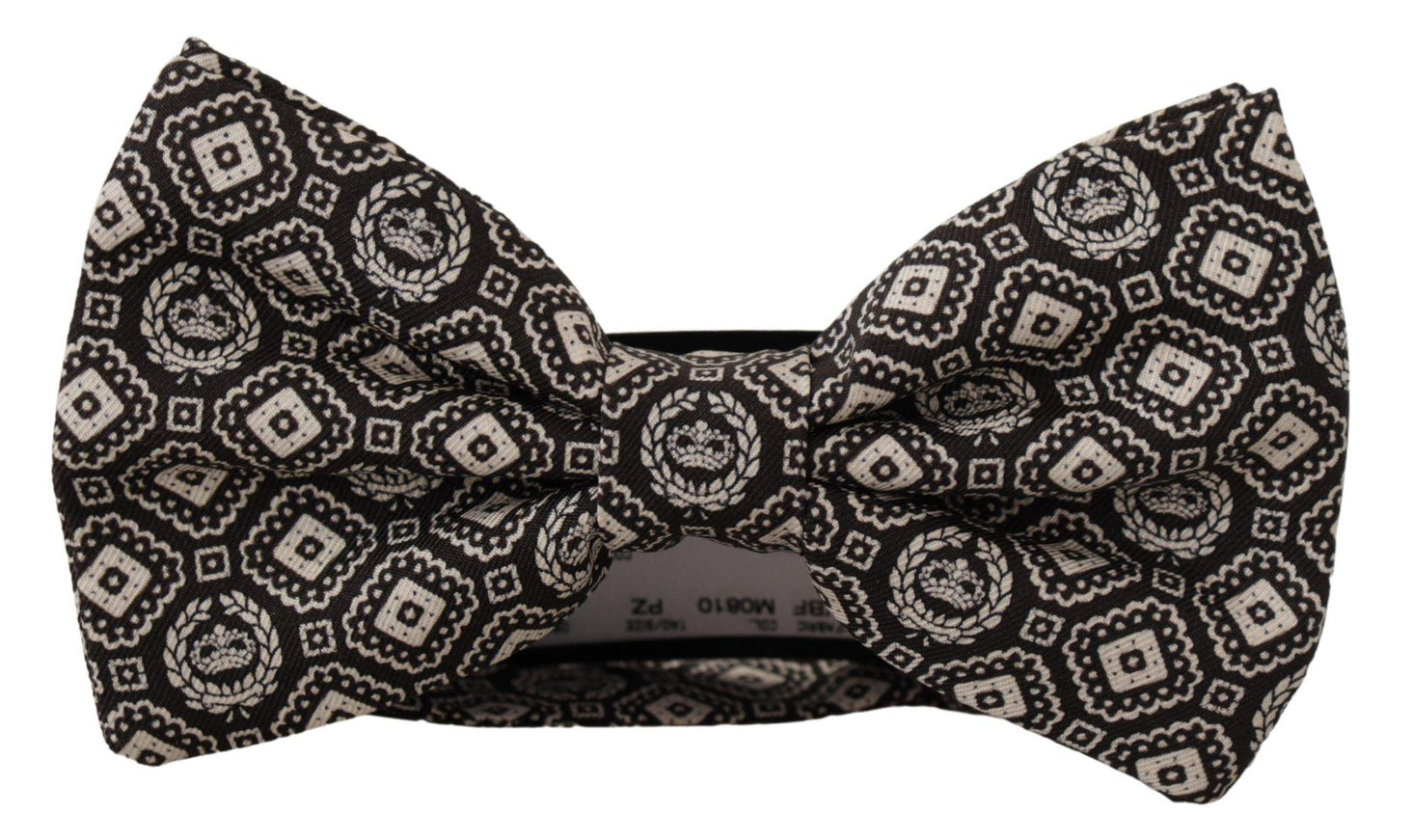 Dolce & Gabbana Black Fantasy Pattern Adjustable Neck Papillon Bow Tie - Ellie Belle