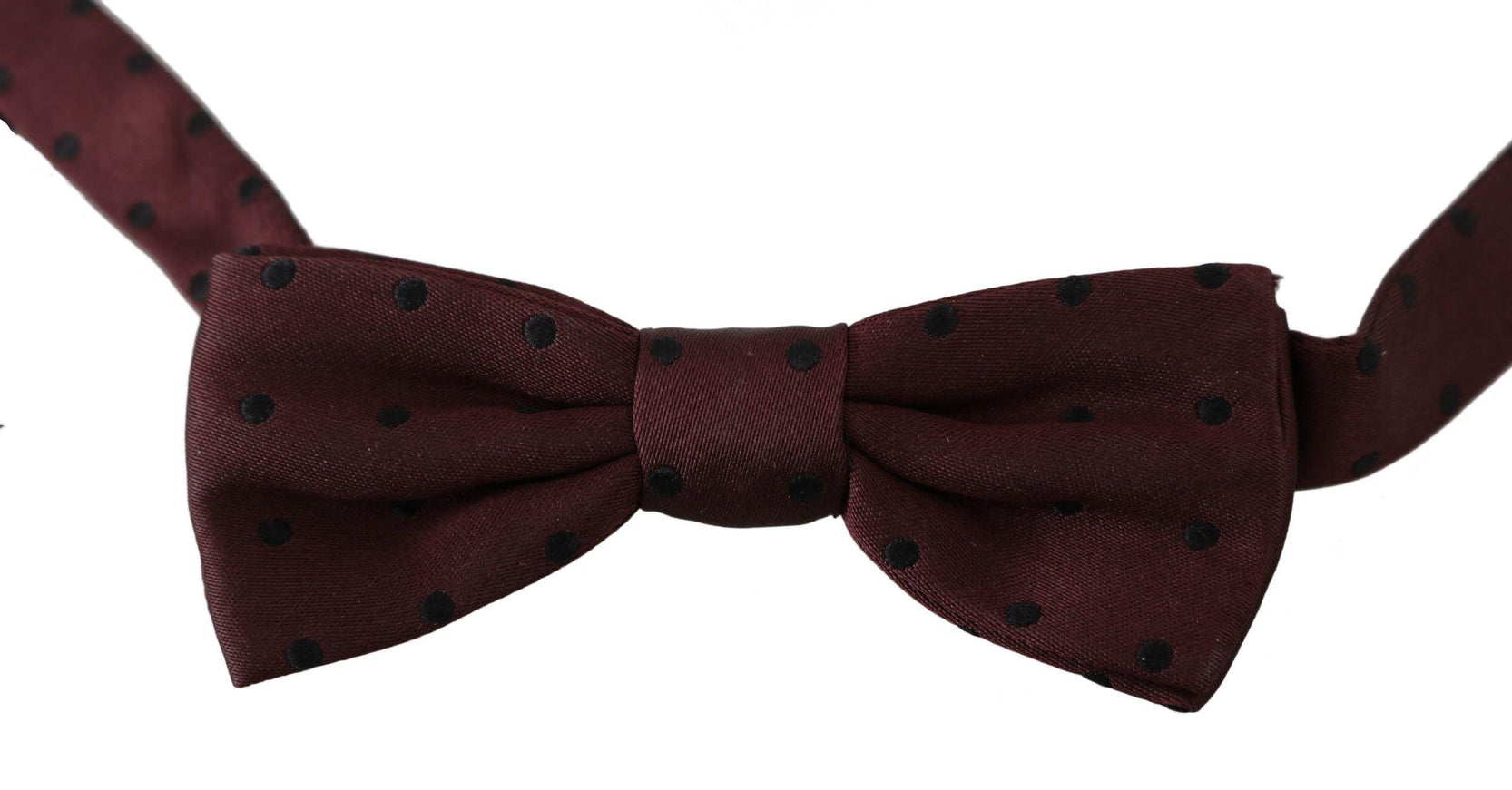 Dolce & Gabbana Purple Dotted Silk Adjustable Neck Papillon Bow Tie - Ellie Belle