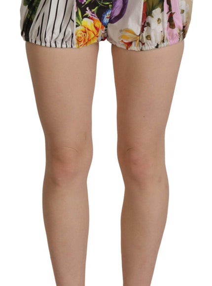Dolce & Gabbana Multicolor High Waist Hot Pants Shorts