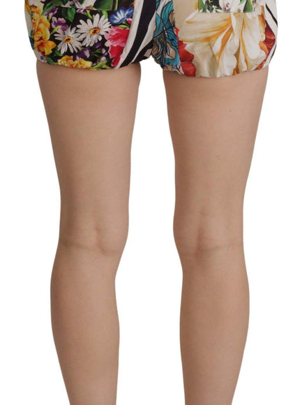 Dolce & Gabbana Multicolor High Waist Hot Pants Shorts