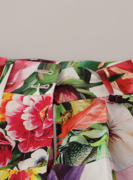 Dolce & Gabbana Multicolor High Waist Hot Pants Shorts