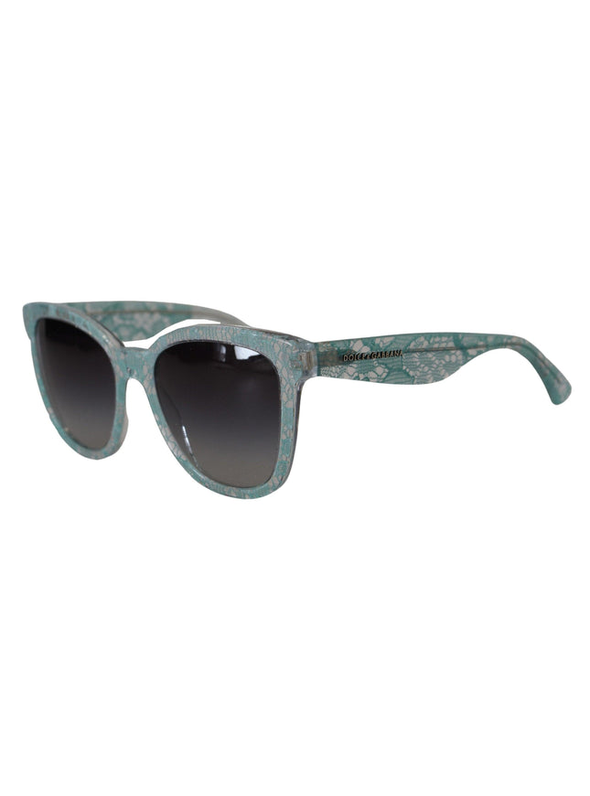 Dolce & Gabbana Blue Lace Crystal Acetate Butterfly DG4190 Sunglasses - Ellie Belle