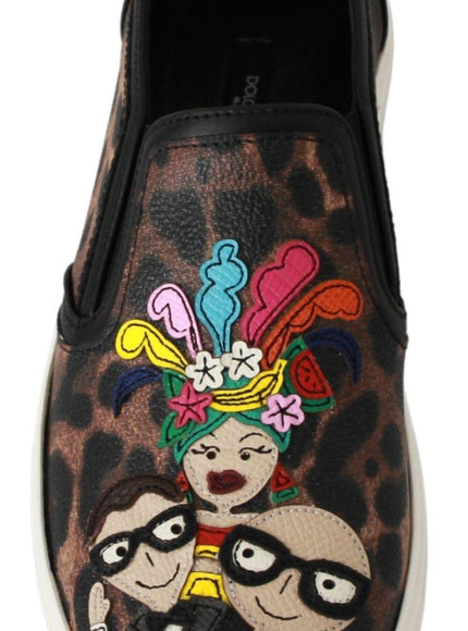 Dolce & Gabbana Leather Leopard #dgfamily Loafers Shoes - Ellie Belle
