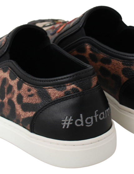 Dolce & Gabbana Leather Leopard #dgfamily Loafers Shoes - Ellie Belle