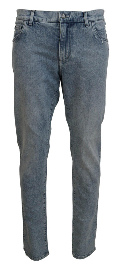 Dolce & Gabbana Blue Wash Slim Fit Cotton Denim Jeans - Ellie Belle