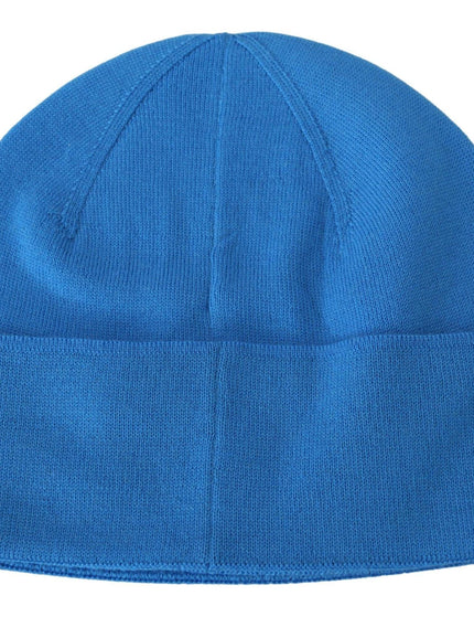 Givenchy Blue Wool Unisex Winter Warm Beanie Hat - Ellie Belle