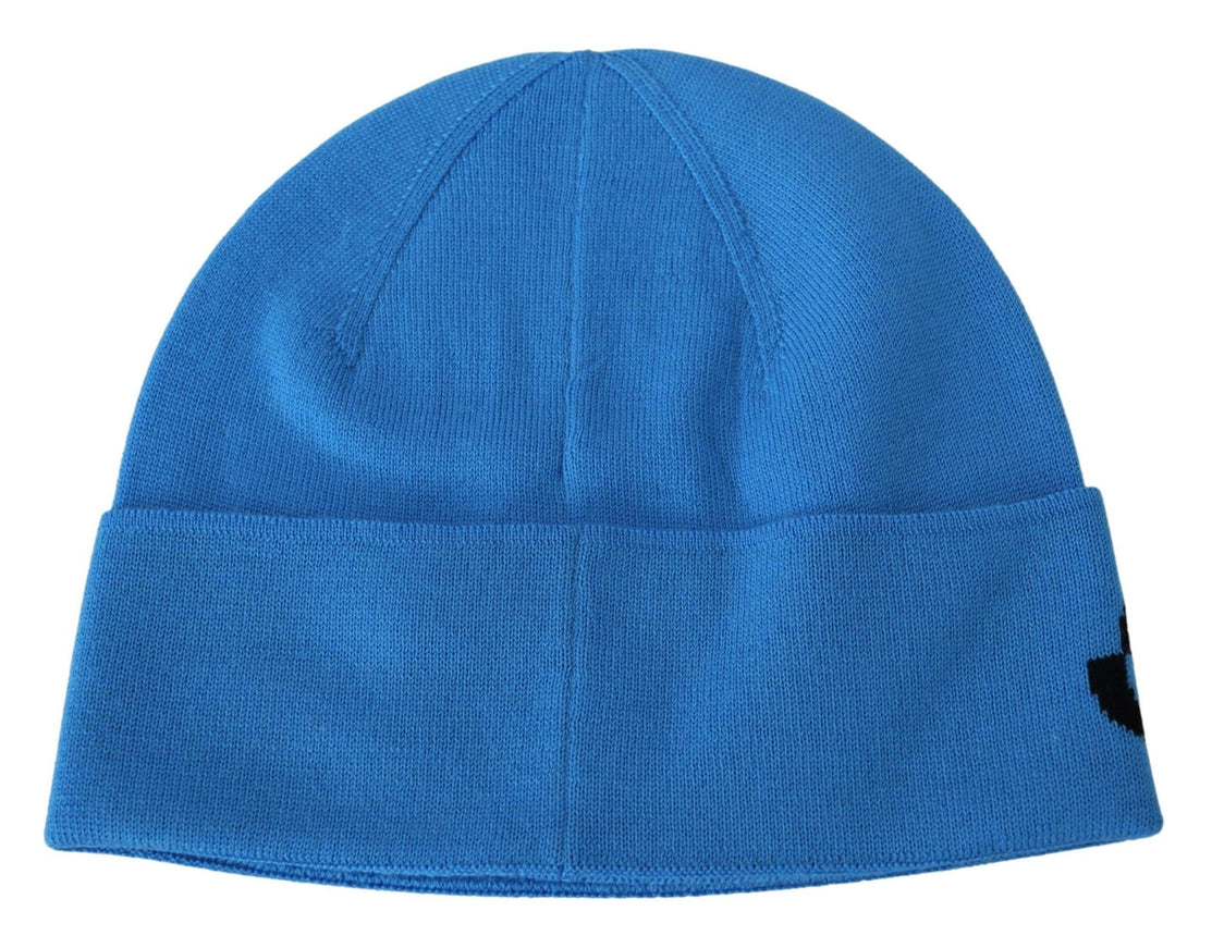 Givenchy Blue Wool Unisex Winter Warm Beanie Hat - Ellie Belle