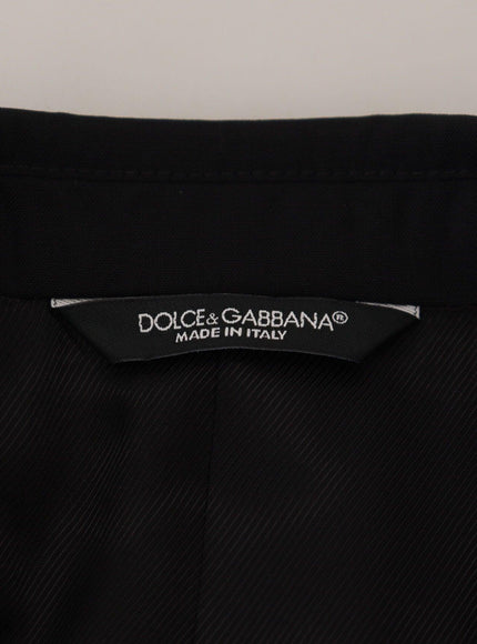 Dolce & Gabbana Black Jacket Vest 2 Piece MARTINI Blazer - Ellie Belle