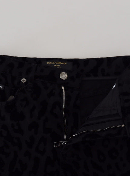 Dolce & Gabbana Black Denim Cotton Stretch Hot Pants Shorts - Ellie Belle