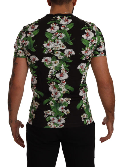 Dolce & Gabbana Orchid Print Crewneck T-shirt