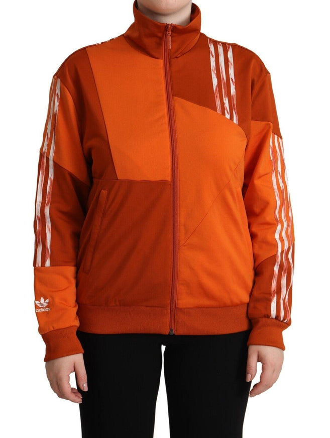 Adidas Orange Long Sleeves Full Zip Jacket - Ellie Belle