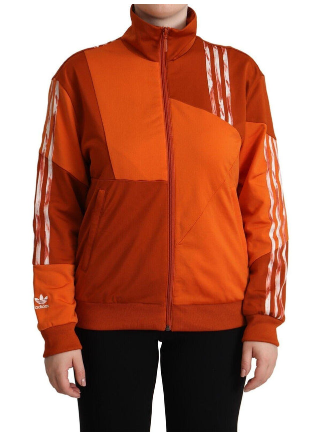 Adidas Orange Long Sleeves Full Zip Jacket - Ellie Belle