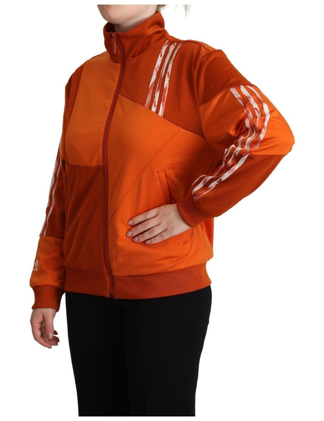 Adidas Orange Long Sleeves Full Zip Jacket - Ellie Belle