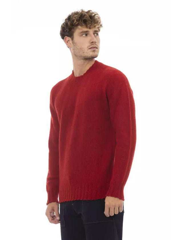 Alpha Studio Red Wool Sweater - Ellie Belle