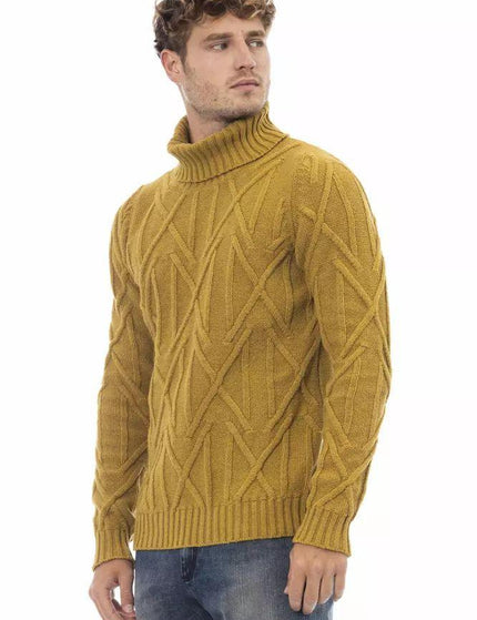 Alpha Studio Yellow Merino Wool Sweater - Ellie Belle