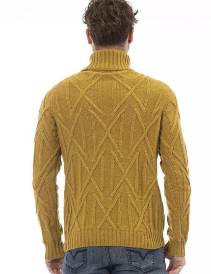 Alpha Studio Yellow Merino Wool Sweater - Ellie Belle