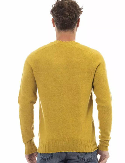 Alpha Studio Yellow Wool Sweater - Ellie Belle