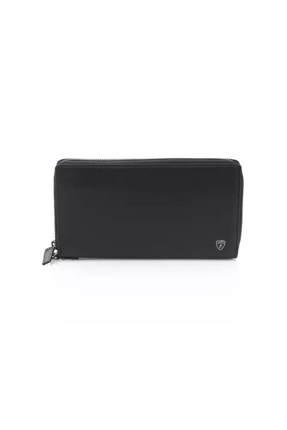 Automobili Lamborghini Black CALF Leather Wallet - Ellie Belle