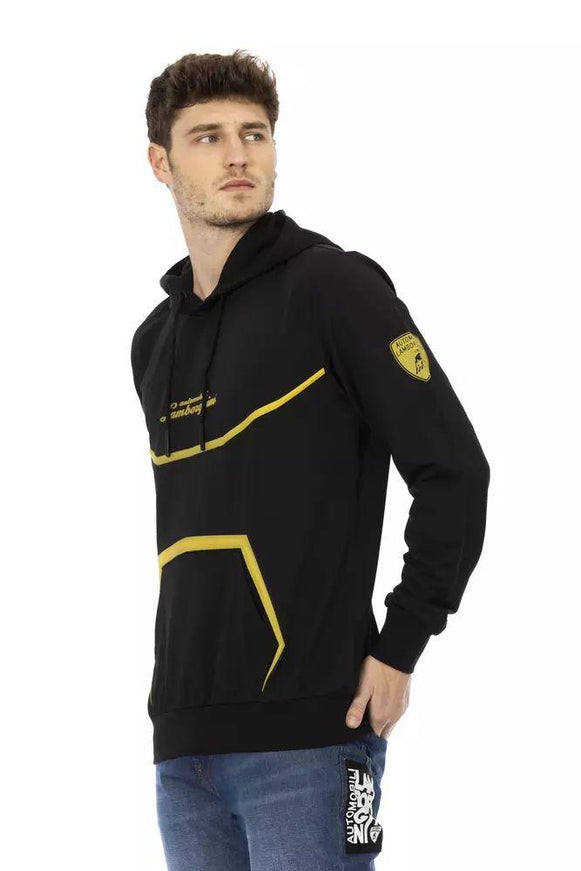 Automobili Lamborghini Black Polyester Sweater - Ellie Belle