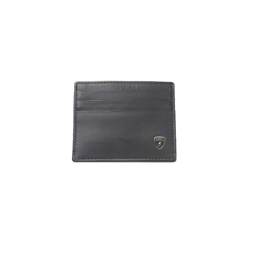 Automobili Lamborghini Blue CALF Leather Wallet - Ellie Belle