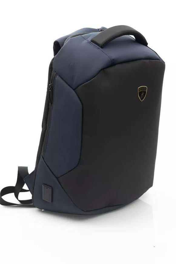 Automobili Lamborghini Blue Nylon Backpack - Ellie Belle