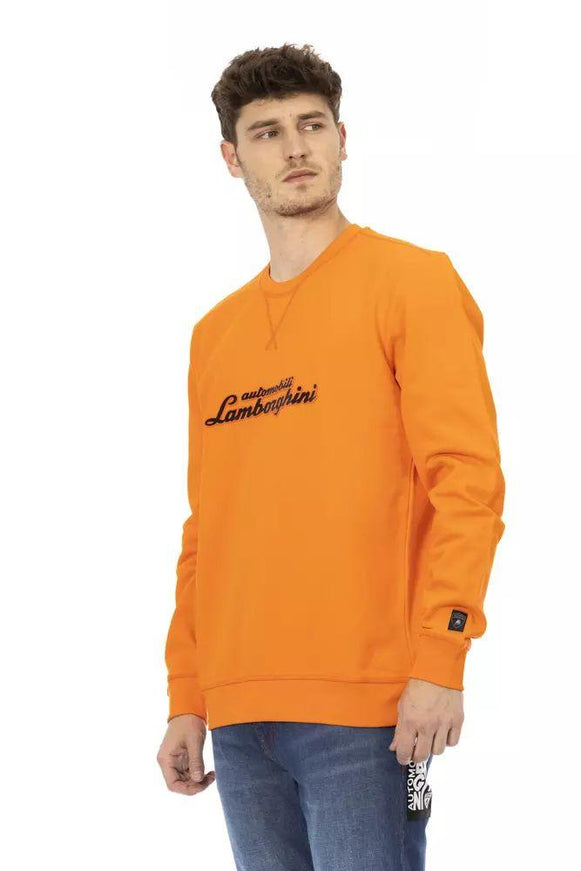 Automobili Lamborghini Orange Cotton Sweater - Ellie Belle