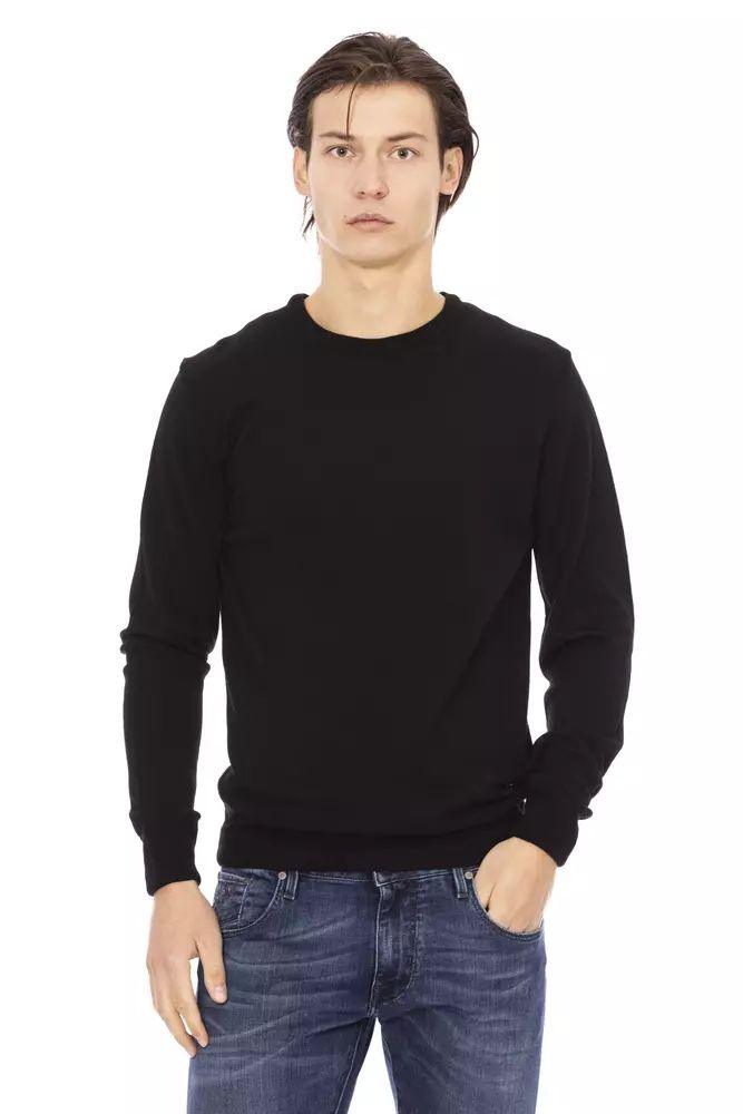Baldinini Trend Black Fabric Sweater - Ellie Belle