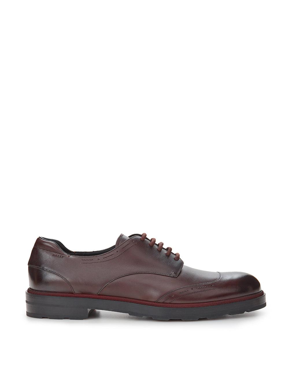 Bally Brown Leather Colery Derby - Ellie Belle