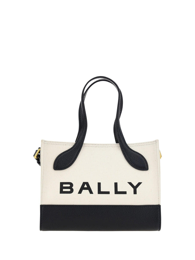 Bally White and Black Leather Mini Handbag - Ellie Belle