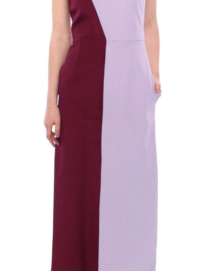 Barbara Casasola Purple Lavender Gown Maxi Silk Long Dress - Ellie Belle