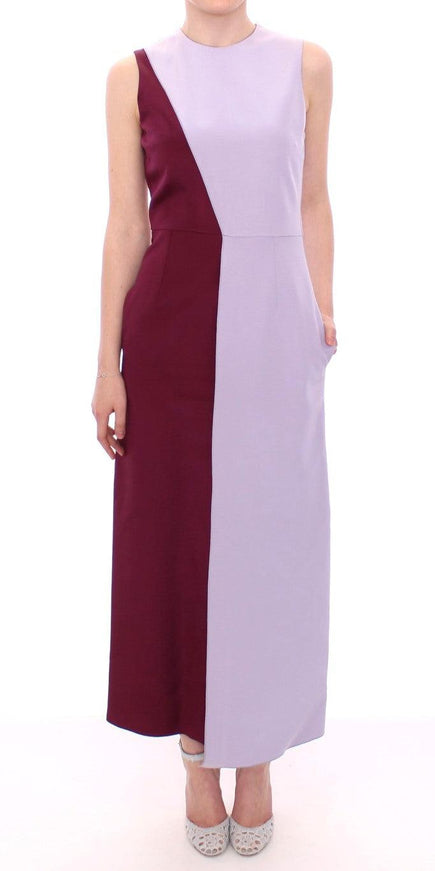 Barbara Casasola Purple Lavender Gown Maxi Silk Long Dress - Ellie Belle