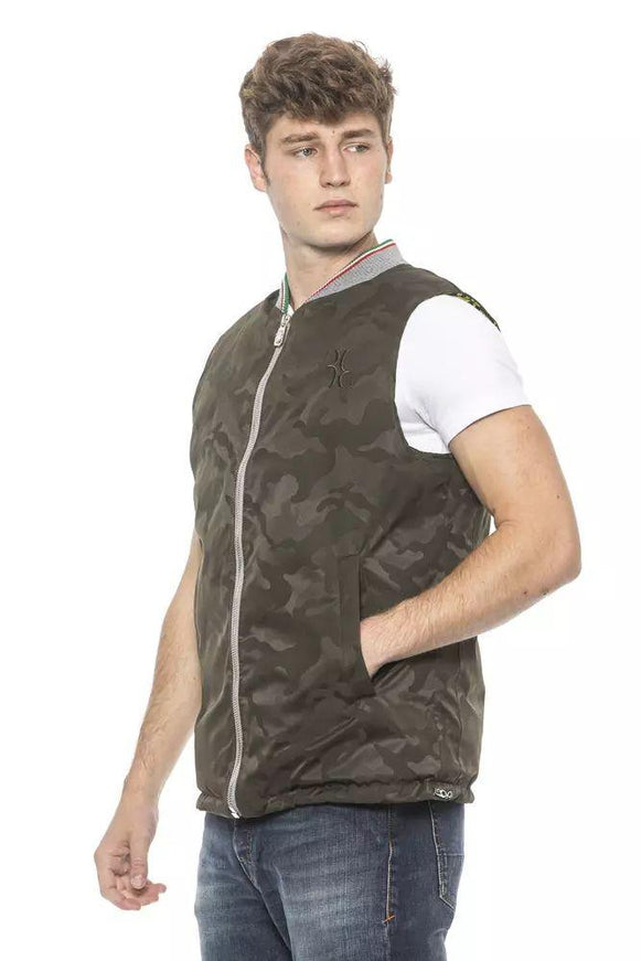 Billionaire Italian Couture Army Polyester Vest - Ellie Belle