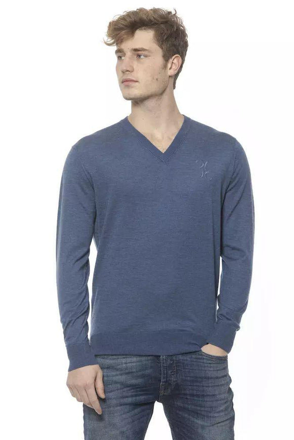 Billionaire Italian Couture Blue Cashmere Sweater - Ellie Belle