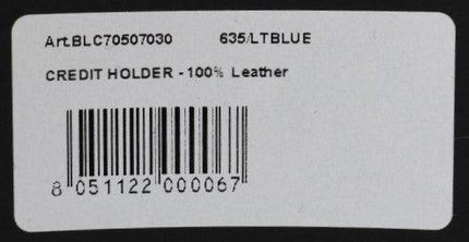 Billionaire Italian Couture Blue Leather Cardholder Wallet - Ellie Belle
