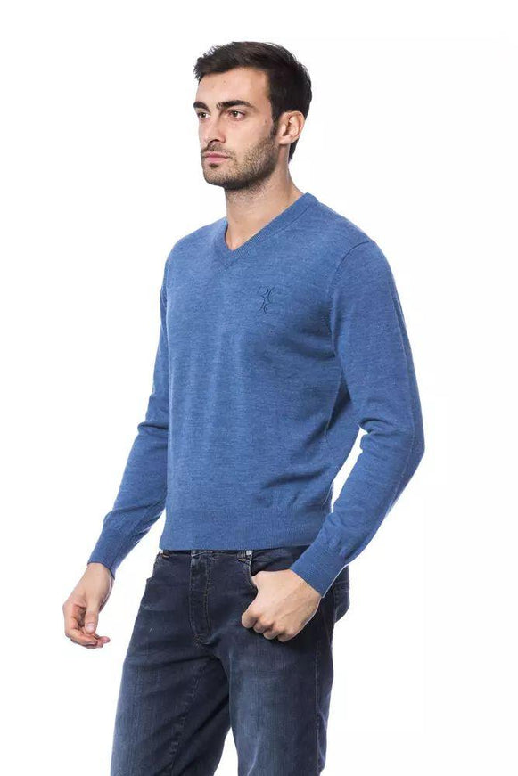 Billionaire Italian Couture Blue Merino Wool Sweater - Ellie Belle