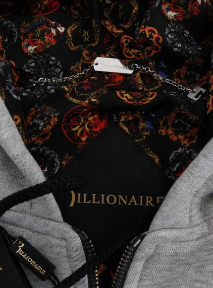 Billionaire Italian Couture Gray Cotton Hooded Sweatsuit - Ellie Belle
