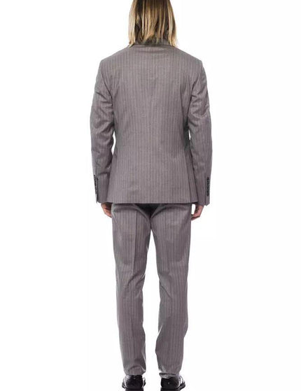Billionaire Italian Couture Gray Wool Suit - Ellie Belle