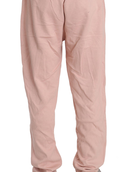 Billionaire Italian Couture Pink Cotton Sweater Pants Tracksuit - Ellie Belle