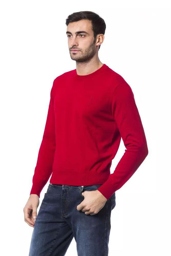 Billionaire Italian Couture Red Merino Wool Sweater - Ellie Belle