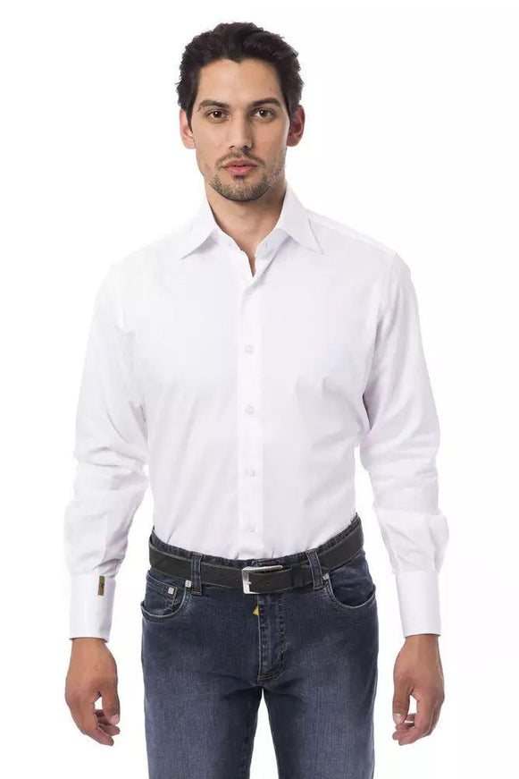 Billionaire Italian Couture White Cotton Shirt - Ellie Belle