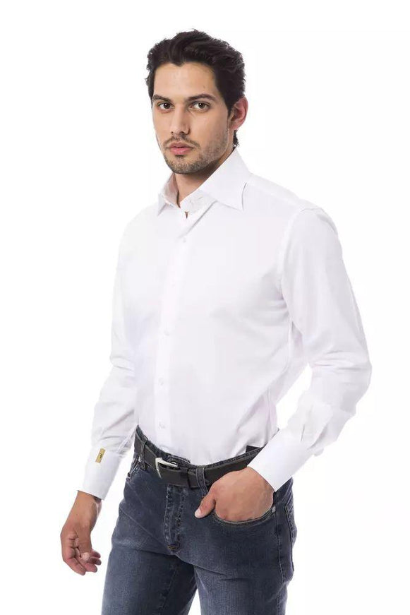 Billionaire Italian Couture White Cotton Shirt - Ellie Belle